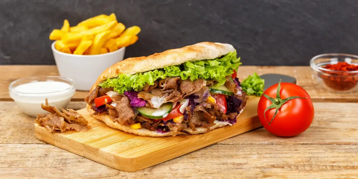 Sandwich kebab royale